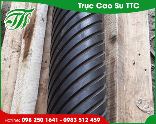Trục cao su xẻ rãnh